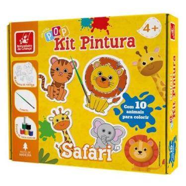 Imagem de Brinquedo Educativo Pop Kit Pintura Safári  Brincadeira de Criança 549