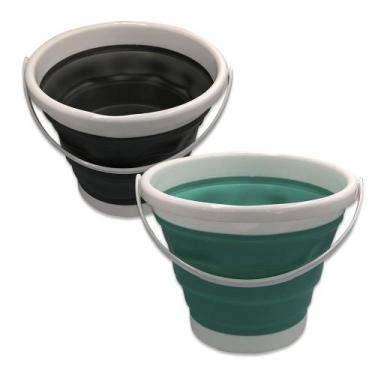 Imagem de Balde Retratil Dobravel de Silicone 10 Litros - Cor Sortida - Fratelli