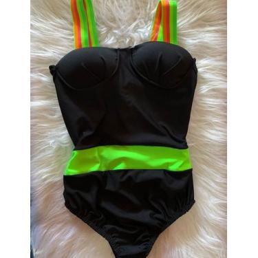 Imagem de Body maiô preto com neon - Pequeninus 