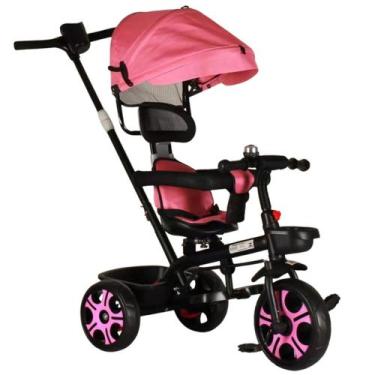 Imagem de Triciclo Infantil Baby Style 3 em 1 Passeio Assento 360 Capota Removív