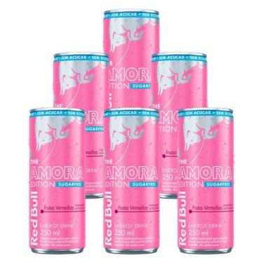 Imagem de Energético Red Bull Frutas Vermelhas Sem Açucar 250ml 6un