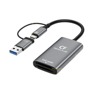 Imagem de Leitor De Cartão CFexpress Tipo a USB Tipo-C De Alta Velocidade Para C