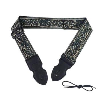 Imagem de Correia De Guitarra Ajustável Com Estampa Bordada Estilo Étnico Para V