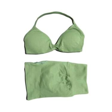 Imagem de Conjunto De Ginástica Feminino De 2 Peças Sem Costura Com Alças, Leggi