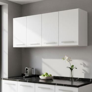 Imagem de Armário Aéreo Cozinha 1.50 Cm 100 Aço Resistente Multiuso Organizador 