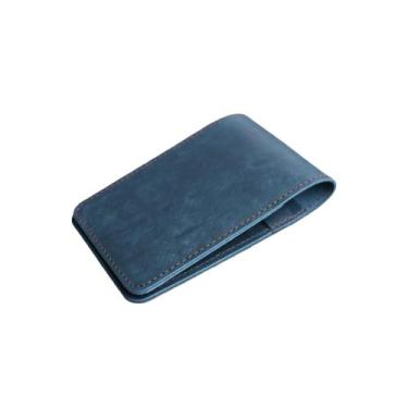 Imagem de Capa de Couro para Caderno JJNUSA 7,6 x 12,7 cm Azul