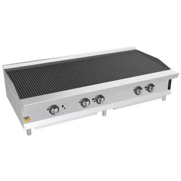 Imagem de Chapa Grill 60 de Mesa a Gás GLP New Prime com Grelhas Dupla Face Inox Bivolt Venâncio