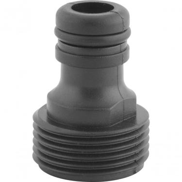 Imagem de Conector para Mangueira de Jardim Macho com Engate Rápido 3-4" e 1-2" Plástico Novo Tempo 1 Unidade
