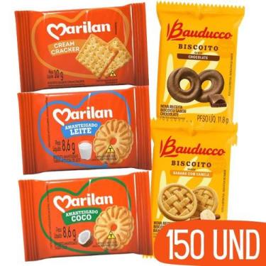 Imagem de Kit Biscoitos em Sache Marilan Bauducco 150 Und