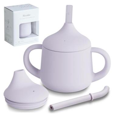 Imagem de Copo de Transição para Bebê Moonkie 120 ml de Silicone à Prova de Vaza