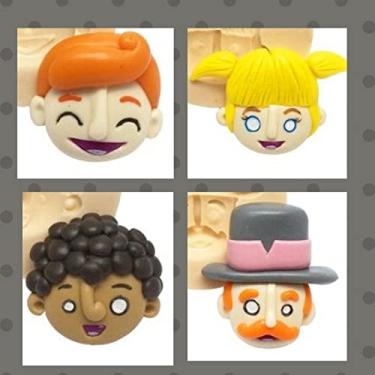 Imagem de Confeitaria dos moldes, F383 MOLDE DE SILICONE KIT MUNDO CIRCO COM 5 MOLDES BISCUIT