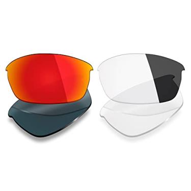 Imagem de Mryok 2 pares de lentes polarizadas de substituição para óculos de sol Oakley Flak Jacket – Opções