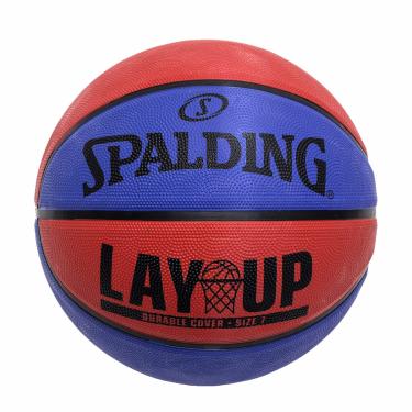Imagem de Bola de Basquete Spalding Lay-Up, Azul e Vermelho, 7