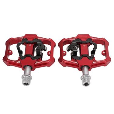 Imagem de Pedal de bicicleta de 3 rolamentos selados, 3 rolamentos selados pedais de chuteiras de alta velocidade selados para mountain bikes para bicicletas dobráveis(vermelho)