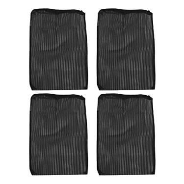 Imagem de Saco de malha de filtro, bolsa de malha de aquário da biosfera Sacos de filtro de carvão ativado de anel de cerâmica para filtragem(ampla)