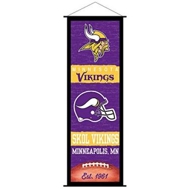 Imagem de Placa de rolagem e banner Minnesota Vikings