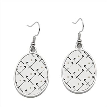 Imagem de Brincos sem costura de tacos de golfe e bola – Brincos pendentes para meninas – Presente de festa de aniversário dos namorados, Metal, Sem pedras preciosas