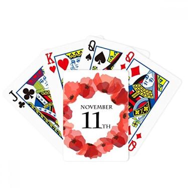 Imagem de Jogo de tabuleiro divertido Corn Garland Remembrance Day UK Poker Playing Magic Card