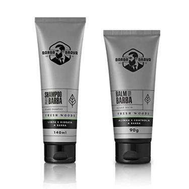 Imagem de Kit Shampoo + Balm para Barba Fresh Woods Barba Brava