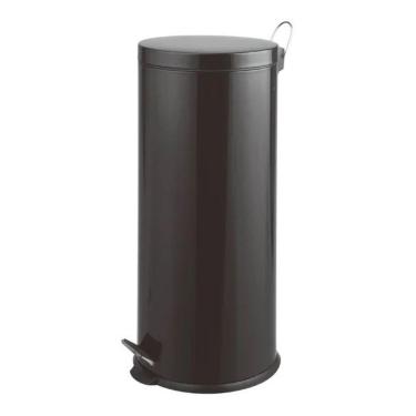 Imagem de Lixeira Black Elegance Multiuso Aço 30l Pedal - 69x29x29cm