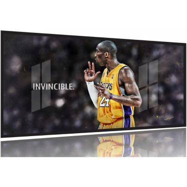 Imagem de Quadro decorativo Kobe Bryant Invincible 130x60 Moldura Preta 2x2
