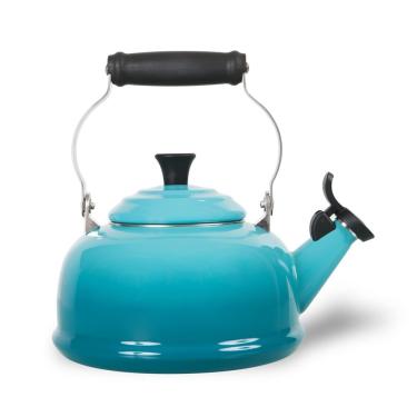 Imagem de Chaleira Tradicional com Apito 1,6 Litros Azul Caribe Le Creuset