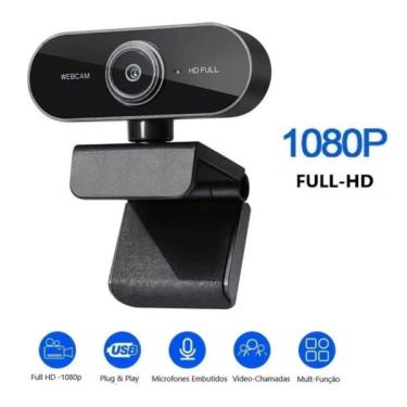 Imagem de Câmera Webcam Visão 360º Full HD USB Com Microfone