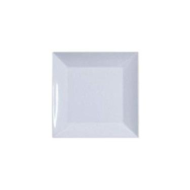 Imagem de Prato Quadrado Em Melamina 20 X 20Cm Branco 29142BB