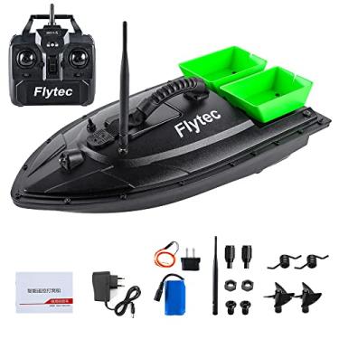Imagem de Wemay Isca de Pesca Barco 500m Controle Remoto Isca Barco Motor Duplo RC Localizador de Peixe 1.5KG Carregamento com Luz LED para Pesca