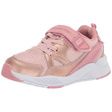 Imagem de Stride Rite Tênis esportivo unissex infantil M2p Journey2, Ouro rosa, 2 Wide Little Kid