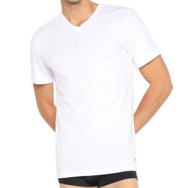 Imagem de Kit Camisetas Tommy Hilfiger Pack V-Neck 3 Peças Branca