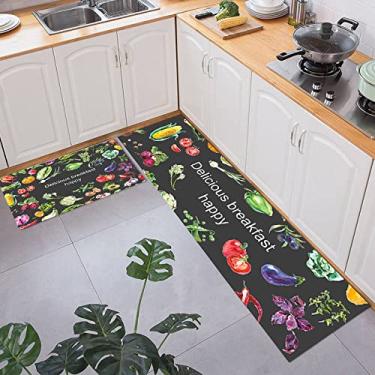 Imagem de SHENGANG Tapete de cozinha antiderrapante para piso de banho Tapete de entrada Tapete de área absorvente Tapetes de estar quarto almofada de oração, 6,50x80cm