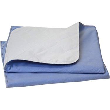 Imagem de Almofada de cama lavável tamanho grande de 228,6 x 91,4 cm / Almofada de incontinência 3GG - Protetor de colchão - Azul