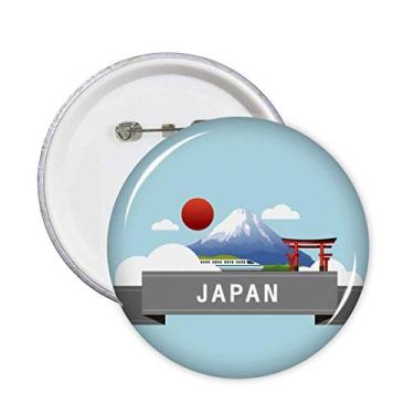 Imagem de Emblema para decoração de acessórios com emblema de haste de trem vermelho do Japão Mount 5 peças