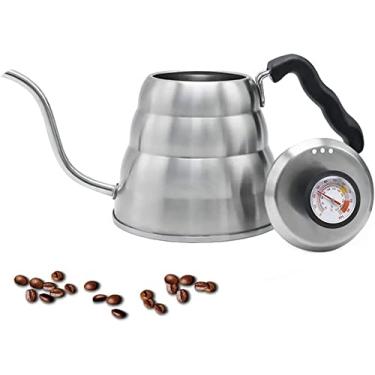 Imagem de CHALEIRA TIPO HARIO INOX TERMÔMETRO BULE PESCOÇO DE GANSO 1,2L