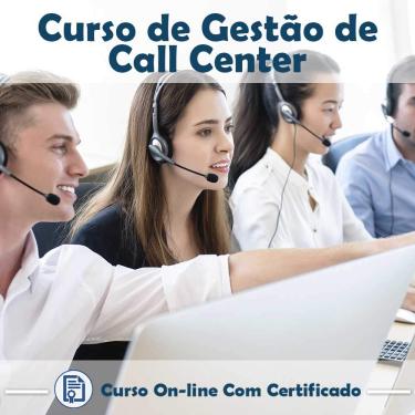 Imagem de Curso online em videoaula de Gestão em Call Center com Certificado + 2 brindes