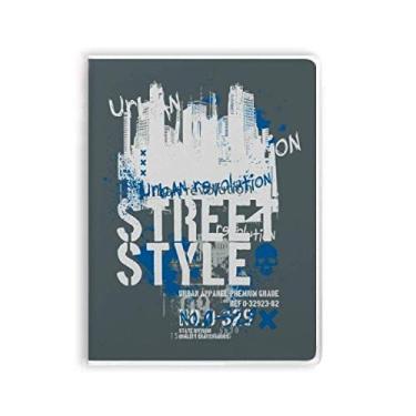 Imagem de Caderno Graffiti Street Landmark estampa de arte urbana capa de goma Diário capa macia