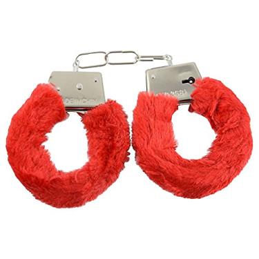 Imagem de Algemas Do Amor Metal Com Pelucia Gtoys Vermelha