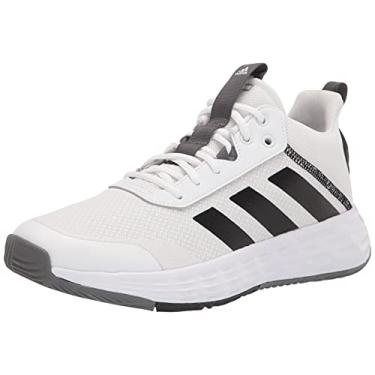 Imagem de adidas Tênis de basquete masculino Ownthegame 2.0, Branco/Preto/Cinza, 11