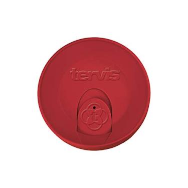 Imagem de Tervis Tampa de viagem feita nos EUA, copo térmico de parede dupla, mantém as bebidas frias e quentes, serve para copos de 680 ml e canecas de 473 ml, vermelho