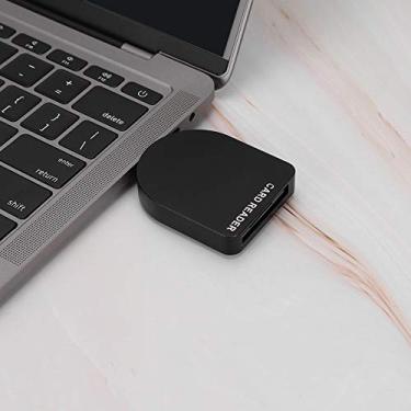 Imagem de Wosune Leitor de cartão USB, leitor de cartão profissional Plug & Paly XQD, ferramenta de transferência rápida preta para PC Laptop