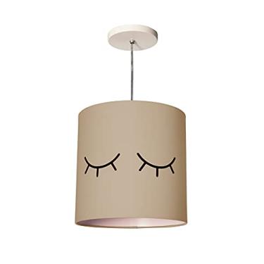 Imagem de Luminária Pendente Infantil Olhinho 25x25 1E27 Cor: Cáqui