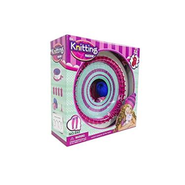 Imagem de Máquina Tear de Manivela Tricô Crochê Toucas Lã 40 Agulhas