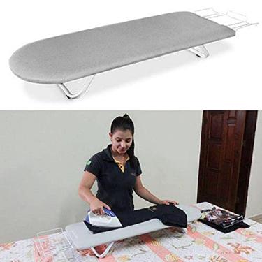 Imagem de Tabua Mesa Passar Roupa Portátil Dobrável Cama C/Porta Ferro Marca SmartAço