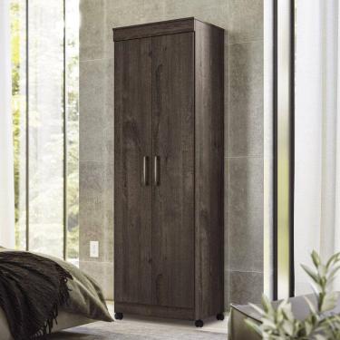 Imagem de Armário Multiuso 2 Portas 5 Prateleiras Star Ébano