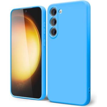 Imagem de Capa Capinha Tpu Silicone Fosca para Samsung Galaxy S23 FE 5G Tela de 6.4 Case com Interior Macio - Proteja com Elegância e Conforto (Azul Claro)