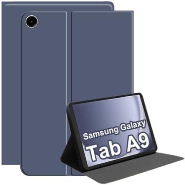 Imagem de XYOUNG Capa para tablet Samsung Galaxy Tab A9 8,7 polegadas 2023 (SM-X110/X115/X117), capa protetora para tablet com suporte fólio fino, material de silicone líquido que não irrita a pele, (violeta lavanda)