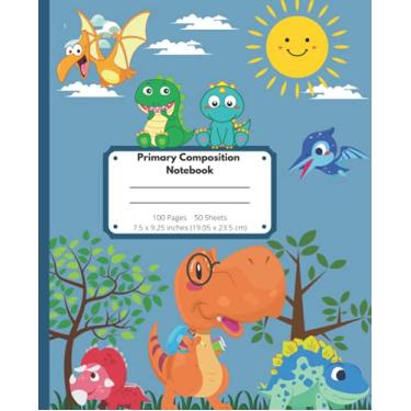 Imagem de Primary Composition Notebook: Primary Story Journal with Picture Dinosaur - Learn to Draw and Write Primary Journal Grades - Libreta Primaria