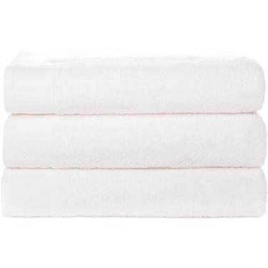 Imagem de Kit 3 Toalhas De Banho Banhão Eleganz 75 x 1,50cm (Branco)