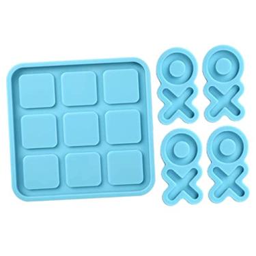 Imagem de 1 Conjunto molde de placa xo moldes de xadrez para fundição de resina molde de goma epóxi moldes de silicone jogo molde de silicone molde de silicone faça você mesmo manual